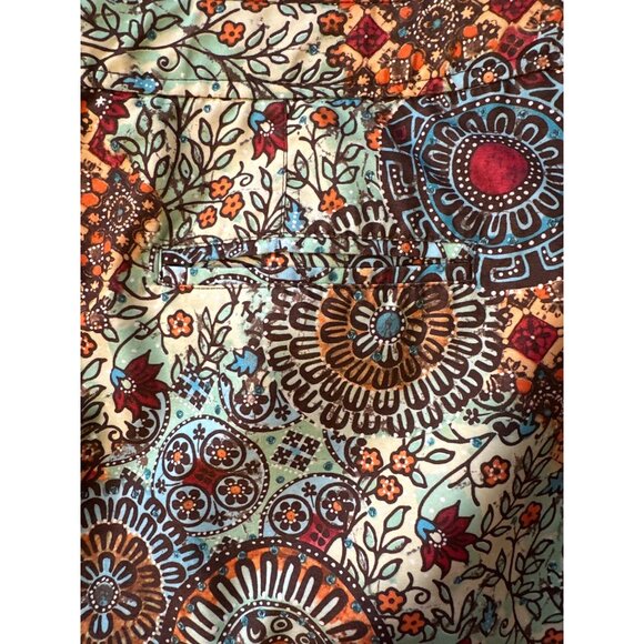Athleta Womens Floral Boho Skort Size 16 100% Polyester Lightweight Multicolor V - Picture 7 of 7